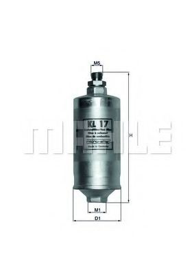 Filtro combustible Mahle Original KL17 precio, desde 14,14 EUR